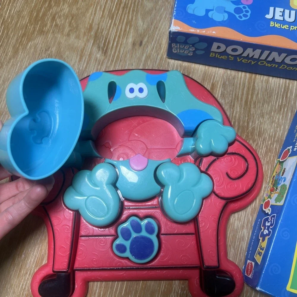 Vintage Blues‎ Clues Lot Of 3 - 3D Puzzle, Domino Game, Puzzle